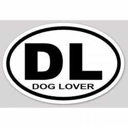 Dog Lover - Oval Sticker