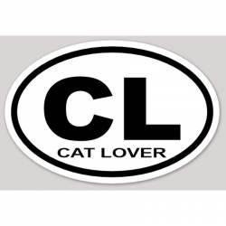 Cat Lover - Oval Sticker
