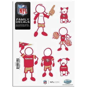 San Francisco 49ers 5x7 Multi Pack Decal Sheet