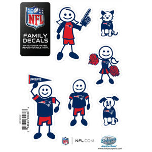 New England Patriots 5x7 Multi Pack Decal Sheet