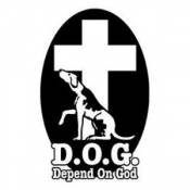 Depend on God - Sticker