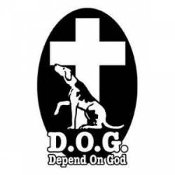 Depend on God - Sticker