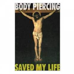 Saved By Piercing - Sticker