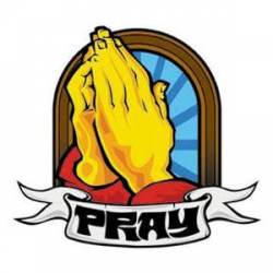 Praying Hands - Sticker