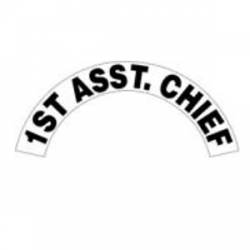 1st Asst. Chief - Standard Reflective Helmet Crescent Rocker