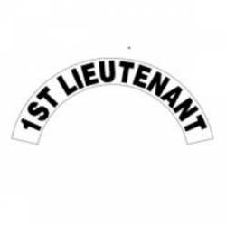 1st Lieutenant - Standard Reflective Helmet Crescent Rocker