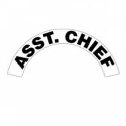 Asst. Chief - Standard Reflective Helmet Crescent Rocker