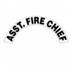Asst. Fire Chief - Standard Reflective Helmet Crescent Rocker