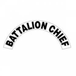 Battalion Chief - Standard Reflective Helmet Crescent Rocker