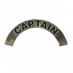 Captain - Green Camo Reflective Helmet Crescent Rocker