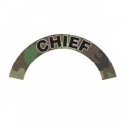 Chief - Green Camo Reflective Helmet Crescent Rocker