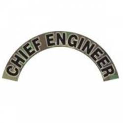 Chief Engineer - Green Camo Reflective Helmet Crescent Rocker