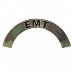 EMT - Green Camo Reflective Helmet Crescent Rocker