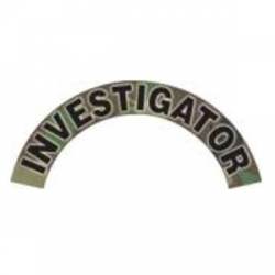 Investigator - Green Camo Reflective Helmet Crescent Rocker