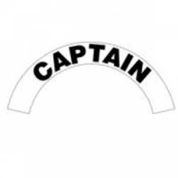 Captain - Standard Reflective Helmet Crescent Rocker