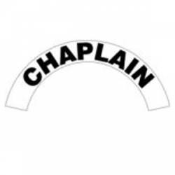 Chaplain - Standard Reflective Helmet Crescent Rocker