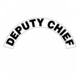 Deputy Chief - Standard Reflective Helmet Crescent Rocker