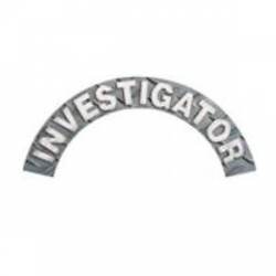 Investigator - Diamond Plate Reflective Helmet Crescent Rocker