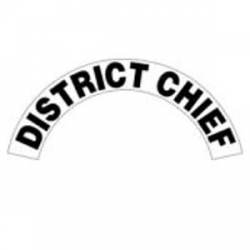 District Chief - Standard Reflective Helmet Crescent Rocker