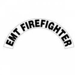 EMT Firefighter - Standard Reflective Helmet Crescent Rocker