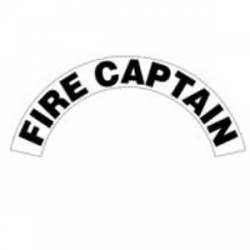 Fire Captain - Standard Reflective Helmet Crescent Rocker