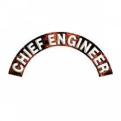 Chief Engineer - Fire/Flame Reflective Helmet Crescent Rocker