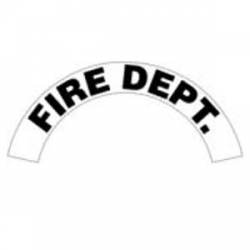 Fire Dept. - Standard Reflective Helmet Crescent Rocker