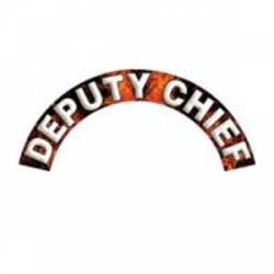 Deputy Chief - Fire/Flame Reflective Helmet Crescent Rocker