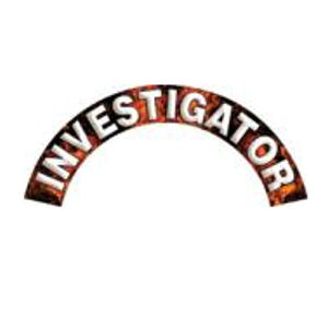 Investigator - Fire/Flame Reflective Helmet Crescent Rocker at Sticker ...