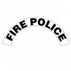 Fire Police - Standard Reflective Helmet Crescent Rocker