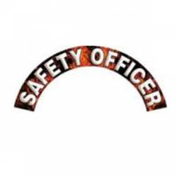 Safety Officer - Fire/Flame Reflective Helmet Crescent Rocker