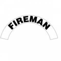 Fireman - Standard Reflective Helmet Crescent Rocker
