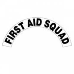 First Aid Squad - Standard Reflective Helmet Crescent Rocker