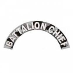 Battalion Chief - Grey Camo Reflective Helmet Crescent Rocker