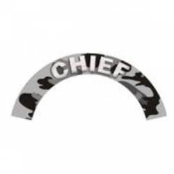 Chief - Grey Camo Reflective Helmet Crescent Rocker