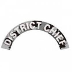 District Chief - Grey Camo Reflective Helmet Crescent Rocker