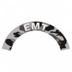 EMT - Grey Camo Reflective Helmet Crescent Rocker