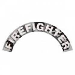 Firefighter - Grey Camo Reflective Helmet Crescent Rocker