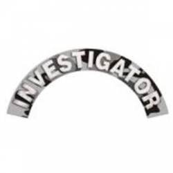 Investigator - Grey Camo Reflective Helmet Crescent Rocker