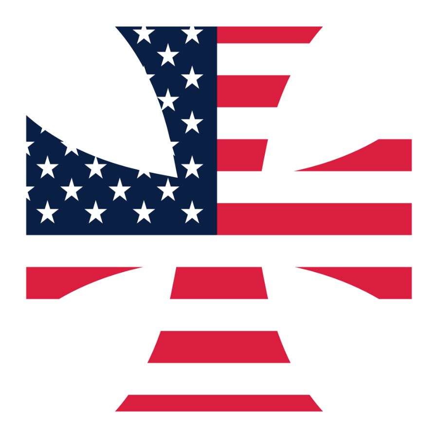 American Flag Iron Cross Reflective Sticker At Sticker Shoppe 9731