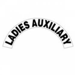 Ladies Auxiliary - Standard Reflective Helmet Crescent Rocker