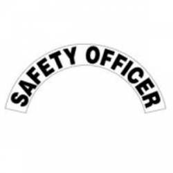 Safety Officer - Standard Reflective Helmet Crescent Rocker