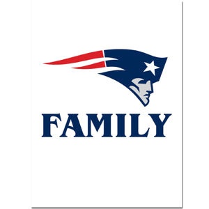 New England Patriots - Team Family Pride Decal at Sticker Shoppe