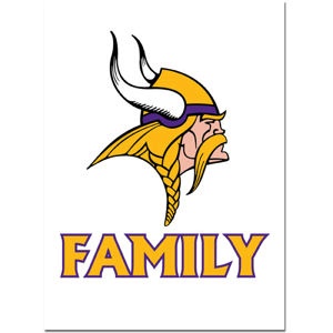 Minnesota Vikings - Team Family Pride Decal at Sticker Shoppe