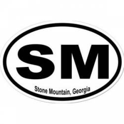 Stone Mountain Georgia - Oval Sticker