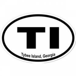 Tybee Island Georgia - Oval Sticker