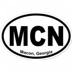 Macon Georgia - Oval Sticker