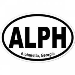 Alpharetta Georgia - Oval Sticker