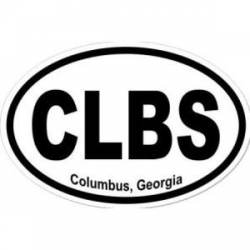 Columbus Georgia - Oval Sticker