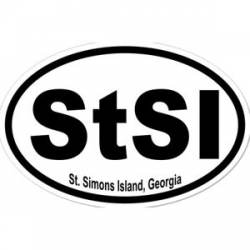 St. Simons Island Georgia  - Oval Sticker